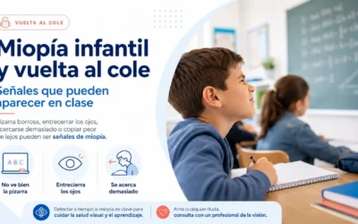 Miopía infantil y vuelta al cole: señales que pueden aparecer en clase