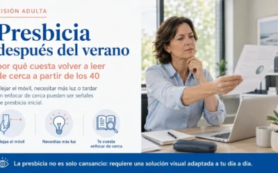 Presbicia después del verano: por qué cuesta volver a leer de cerca a partir de los 40
