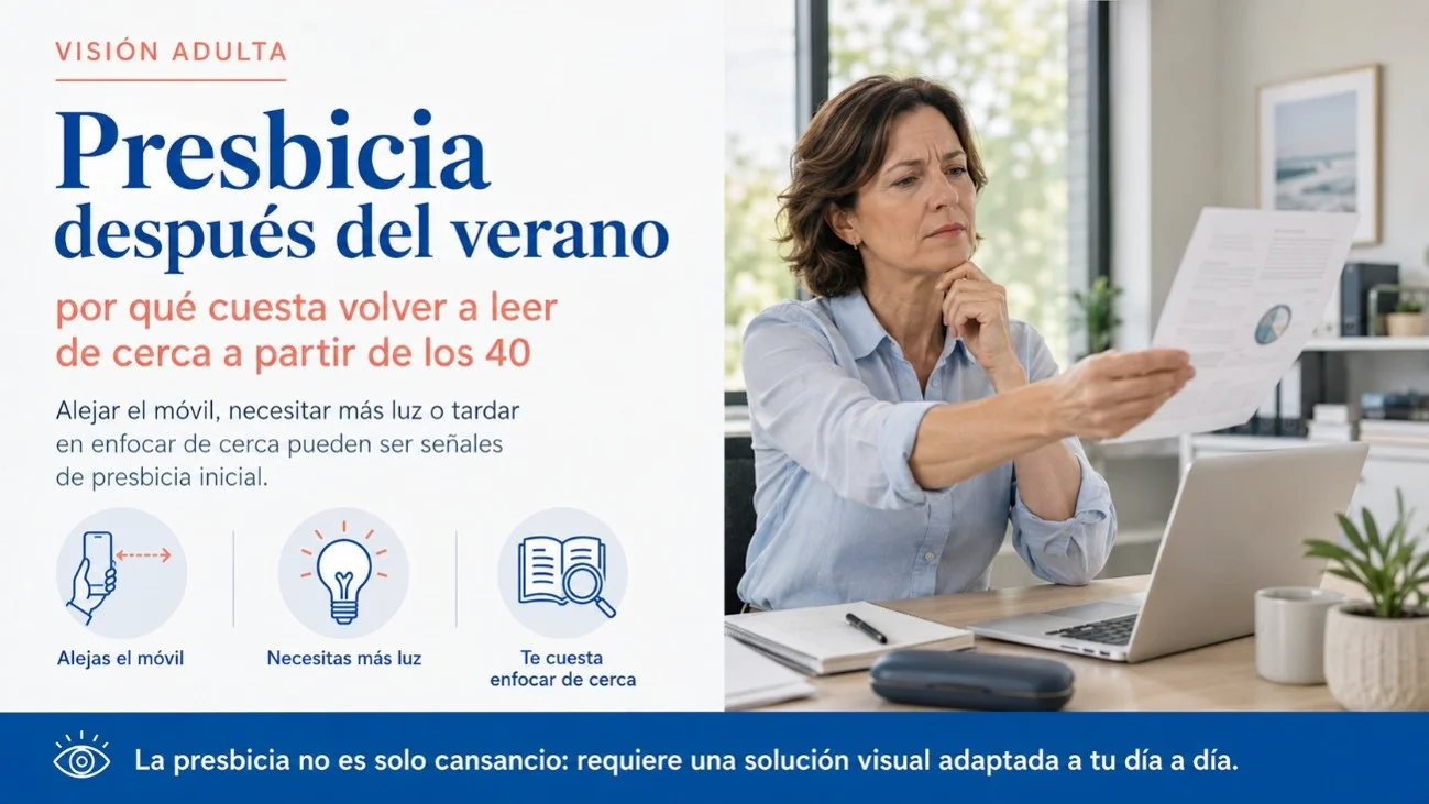 Presbicia después del verano optica dorado